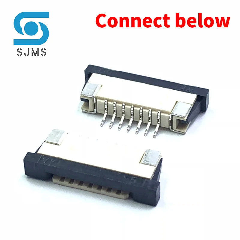 10PCS 0.5mm 1.0mm FPC FFC Connector Flat Cable PCB Connectors SMT ZIF 32/34/36/38/40/45/50/60 Pines