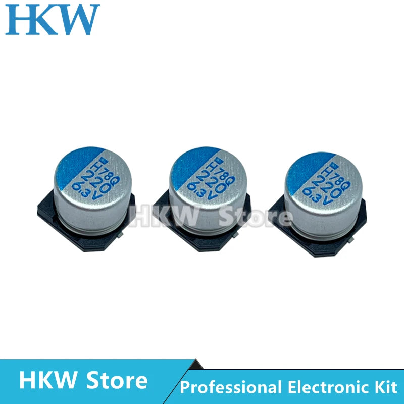 Capacitor Sólido SMD NCC Nippon Chemi-Con (82uF-560uF, 2.5V-16V) Placa Madre/VGA - Pack 20 Unidades