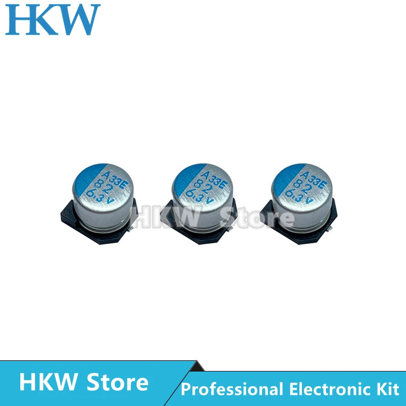 Capacitor Sólido SMD NCC Nippon Chemi-Con (82uF-560uF, 2.5V-16V) Placa Madre/VGA - Pack 20 Unidades