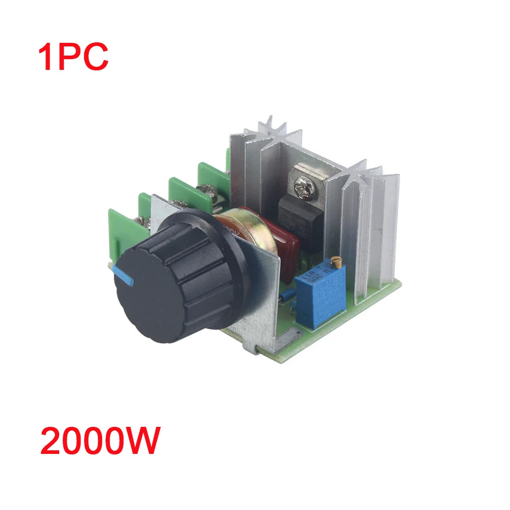 Regulador Voltaje AC 220V 2000W/4000W Tiristor Alta Potencia Dimmer Control Velocidad/Temperatura
