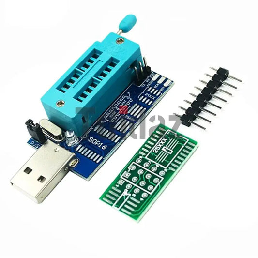 Kit Programador USB CH341A EEPROM/Flash/BIOS con Clip SOIC8, Adaptador 1.8V y ZIF Socket