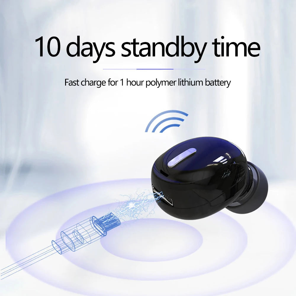 Auricular Inalámbrico X9 Bluetooth 5.0 con Micrófono (Single In-Ear Deportivo, Sonido Estéreo) para Xiaomi/Huawei
