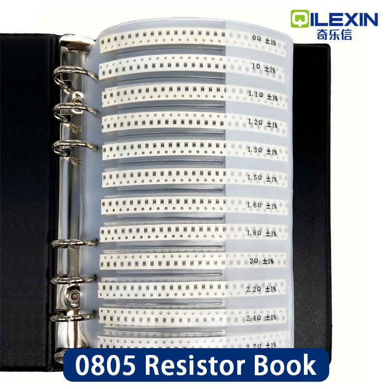 Libro Muestrario Resistencias SMD (0R-10M, 1%, 170/400 Valores, 0201-1206) DIY FR-07
