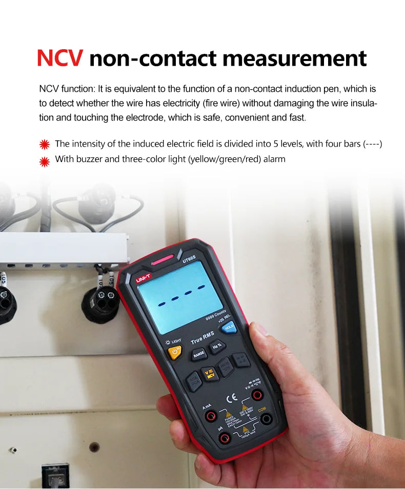Multímetro Digital Inteligente UNI-T UT60S / UT60BT (Bluetooth) - True RMS, Tester Voltaje 1000V AC/DC, Amperímetro, Frecuencímetro