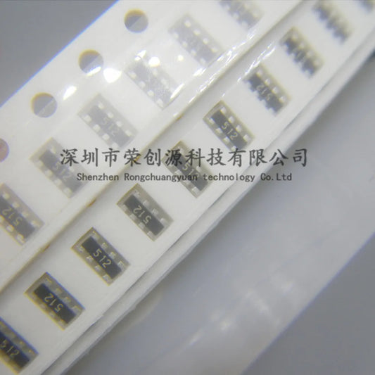 100PCS SMD Exclusion Network Resistor Array 0603*4P 8P4R 4D03 5.1K 512 5%