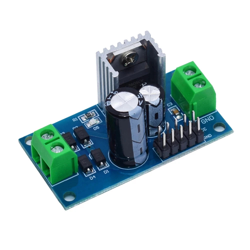 Módulo Fuente Alimentación Regulador Tres Terminales LM7805/LM7806/LM7809/LM7812 Salida 5V/6V/9V/12V 1.2A Max