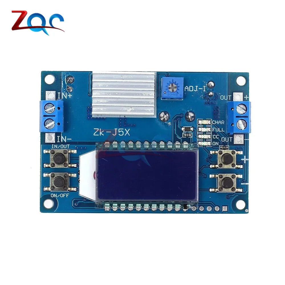 Módulo Fuente Alimentación Buck Ajustable DC 6.5-36V a 1.2-32V 5A CC/CV con Display LCD Digital y Carcasa