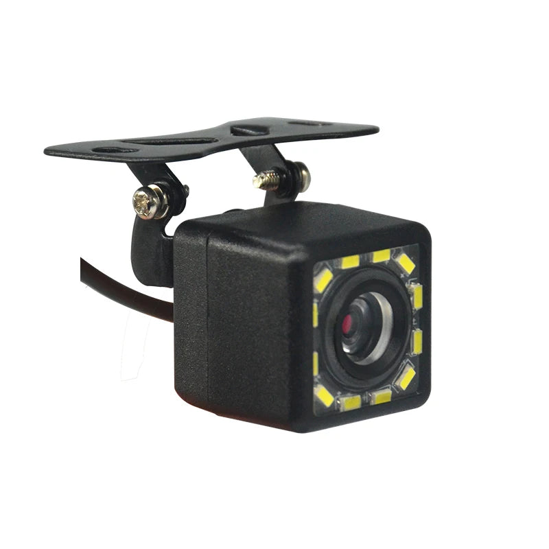 Cámara Trasera Auto Hippcron Visión Nocturna (8 LED) Monitor Parking CCD Impermeable HD
