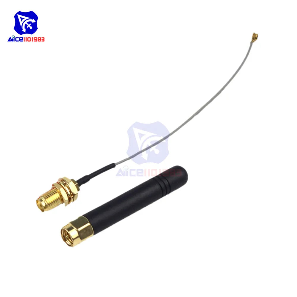 Módulo GSM/GPRS DIYMORE SIM800L Core (Quad-Band, Serial TTL) con Interfaz IPEX, Antena y Ranura Micro SIM para Arduino
