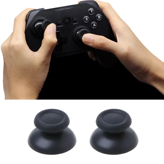 Capuchones Palanca Analógica (Thumbstick) Negros de Plástico para Control PlayStation 4 PS4 Pro (Set 10 Unidades)