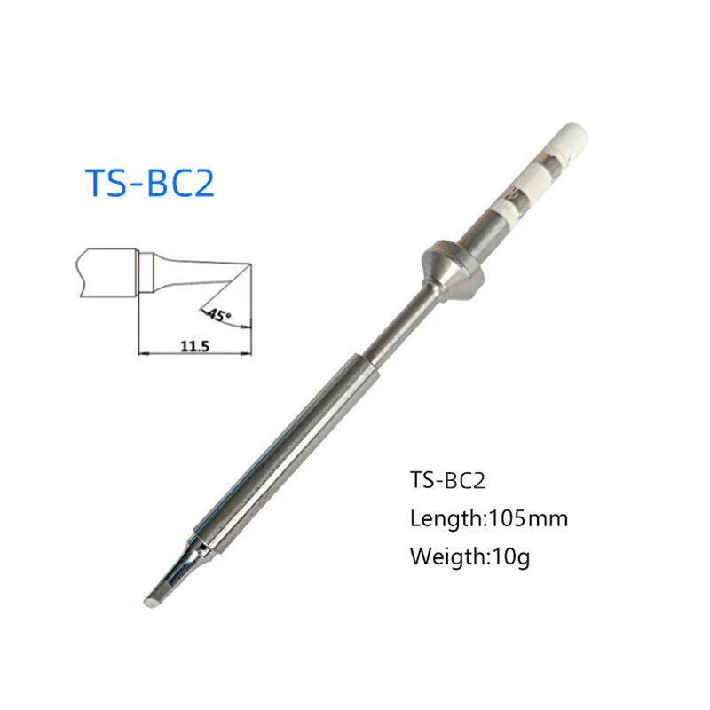 MINI Welding Nozzle Knife Horseshoe TS-BC2 C1 KU ILS B2 I C4 D24 K J02 JL02 BC3 For TS101 Pin64 Pinecil V2 Soldering Iron Tips
