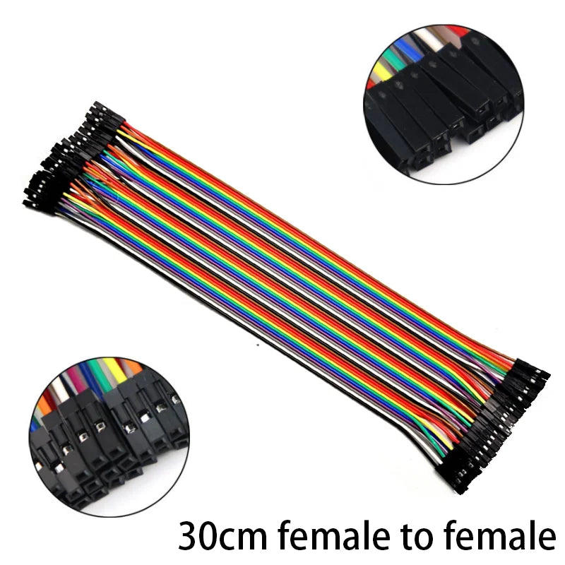 Cable Jumper Dupont (40 Unidades) Macho-Macho / Hembra-Hembra / Macho-Hembra para Arduino DIY Kit