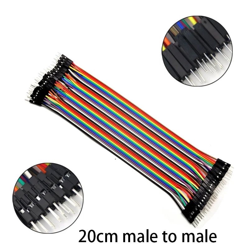 Cable Jumper Dupont (40 Unidades) Macho-Macho / Hembra-Hembra / Macho-Hembra para Arduino DIY Kit