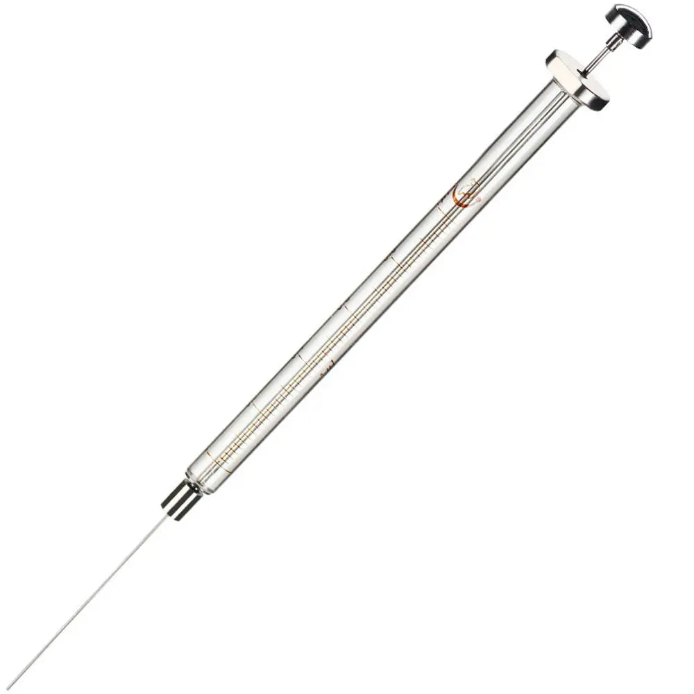 Microjeringa Fase Líquida (0.5uL - 1000uL) para Laboratorio - Microinyector Cromatográfico Cabeza Plana