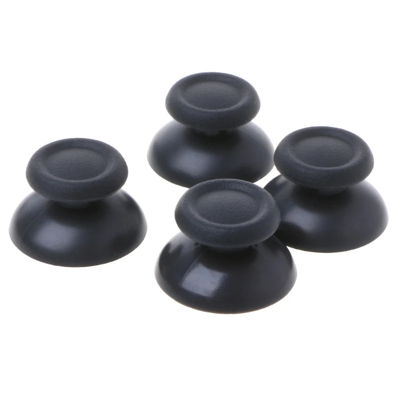 Capuchones Palanca Analógica (Thumbstick) Negros de Plástico para Control PlayStation 4 PS4 Pro (Set 10 Unidades)