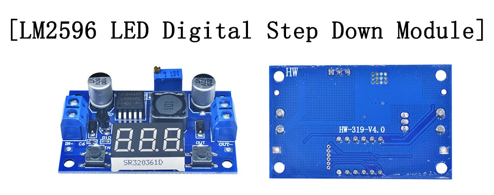 Módulo Convertidor Buck LM2596S DC-DC 3.2V-40V a 1.25V-35V 2A Ajustable Step-Down