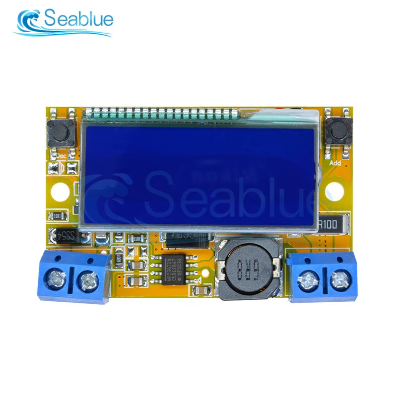 Módulo Fuente Alimentación Step-Down DC 5-23V a 0-16.5V 3A Buck Regulador Ajustable CC/CV con Display LCD