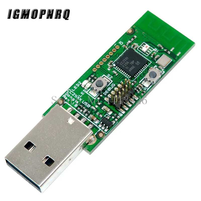 Módulo Sniffer Zigbee CC2531 / CC2540 (Placa Descubierta) Analizador Protocolo Paquetes con Dongle USB