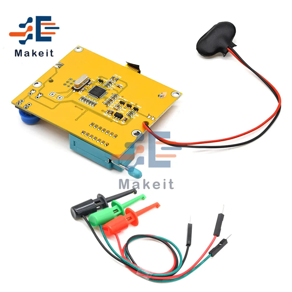 Tester Transistor Digital LCR-T4 Mega328 (Backlight) - Medidor ESR Diodo, Triodo, Capacitancia (MOS/PNP/NPN/LCR)