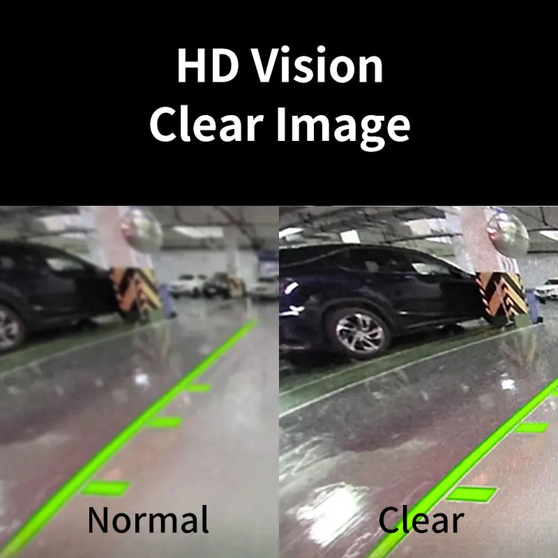 Cámara Trasera Auto Hippcron Visión Nocturna (8 LED) Monitor Parking CCD Impermeable HD