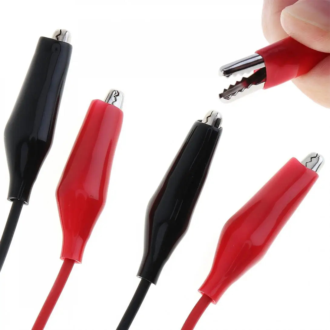 Cable Sonda Prueba BNC Q9 Macho a Doble Pinza Cocodrilo (35mm) para Osciloscopio (x2)