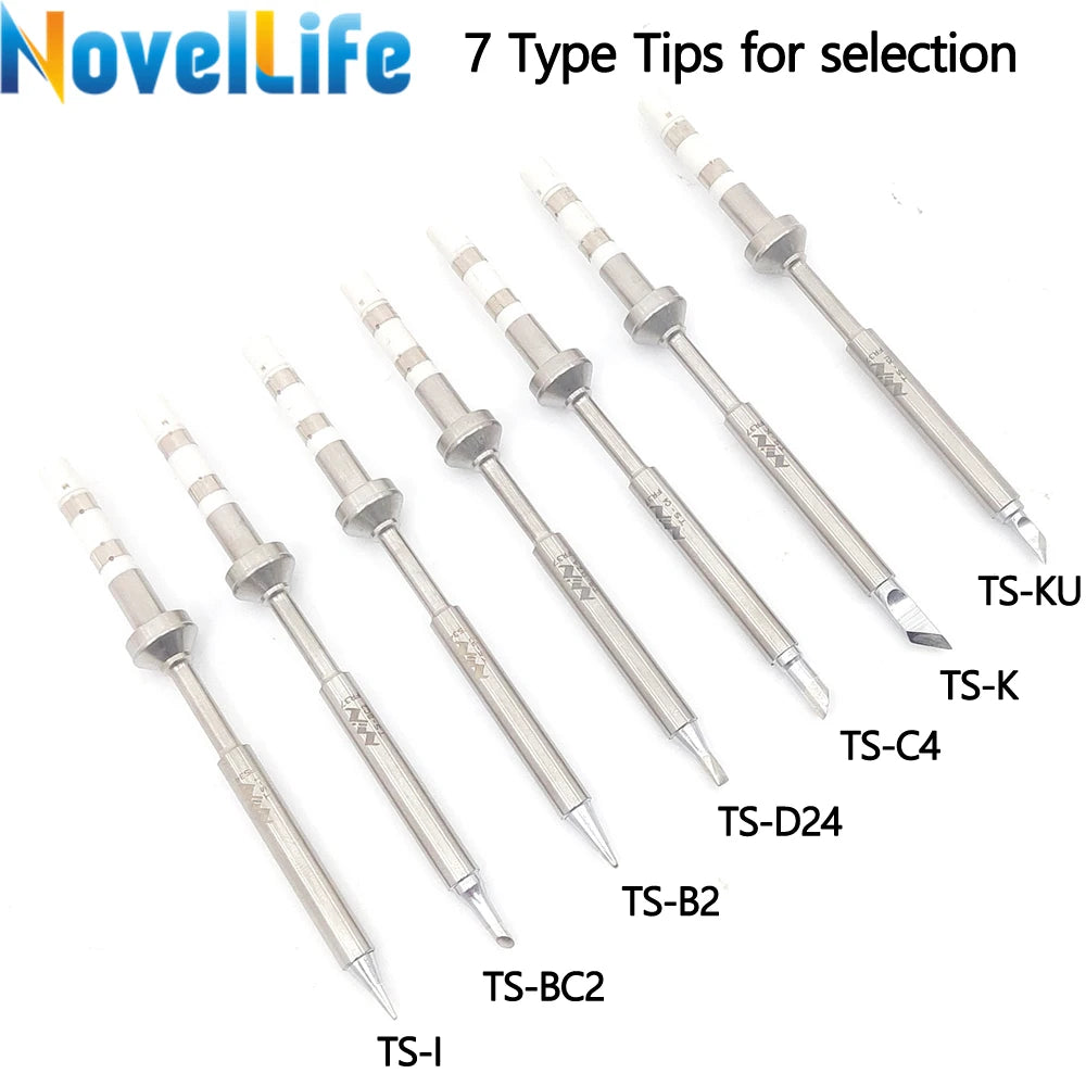 Original TS100 TS101 Mini Digital Soldering Iron Tip Replacement Bit Head B2 BC2 C4 D24 K I Ku ILS C1