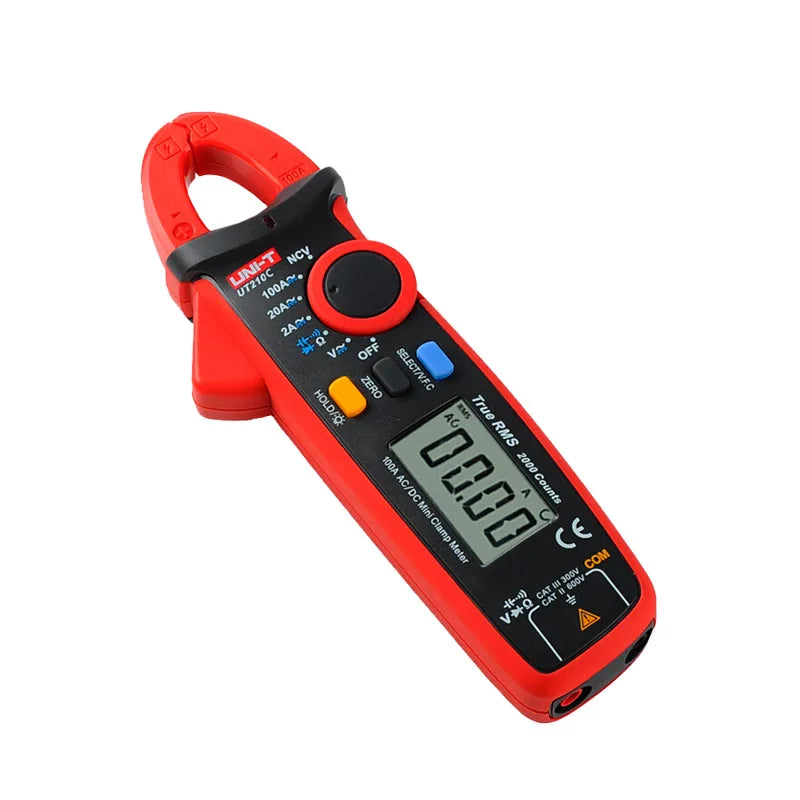 Pinza Amperimétrica Digital UNI-T UT210E/UT210D/UT210C - Mini Clamp Multímetro True RMS AC, Auto Rango