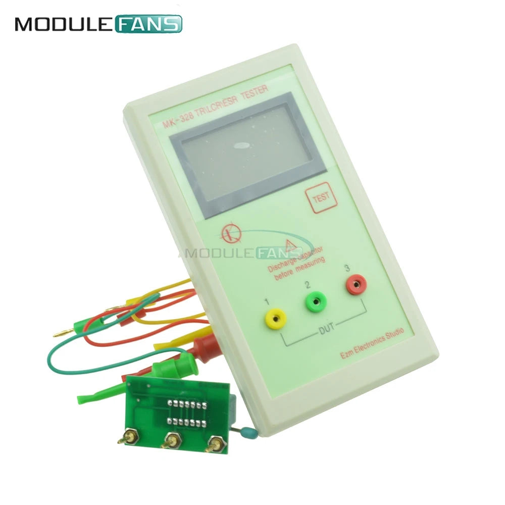 Kit DIY Tester Transistor MK-328 Medidor LCR Detección Automática MOS/PNP/NPN Inductancia/Capacitancia/Resistencia