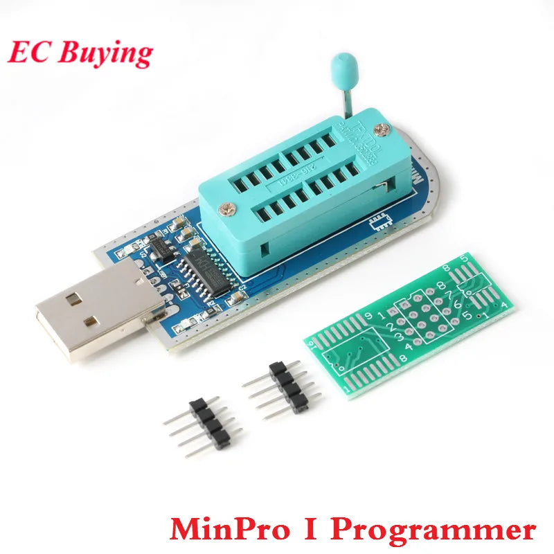 Programador USB Alta Velocidad Minpro I para Flash 24 EEPROM / 25 SPI / Routing / LCD