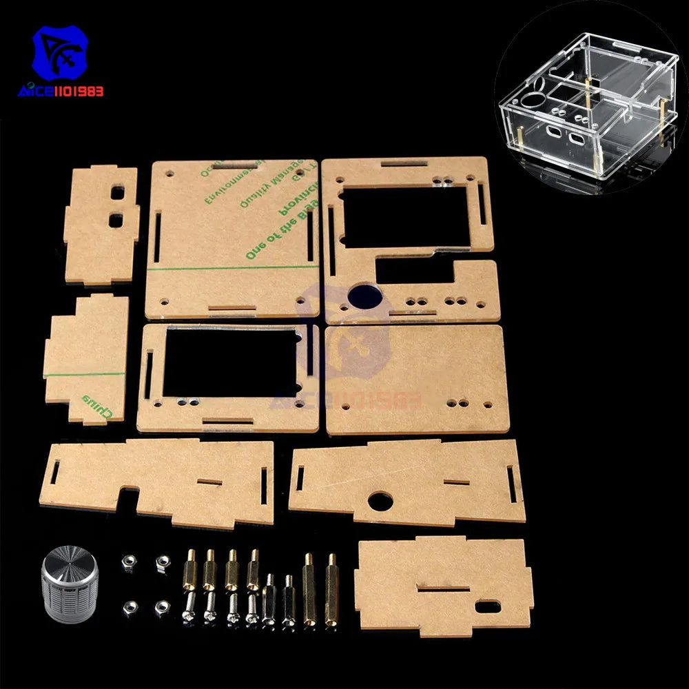 Tester Transistor DIYMORE GM328A (Ruso/Inglés) - Medidor Resistencia, Inductancia, Capacitancia, ESR (con Case)