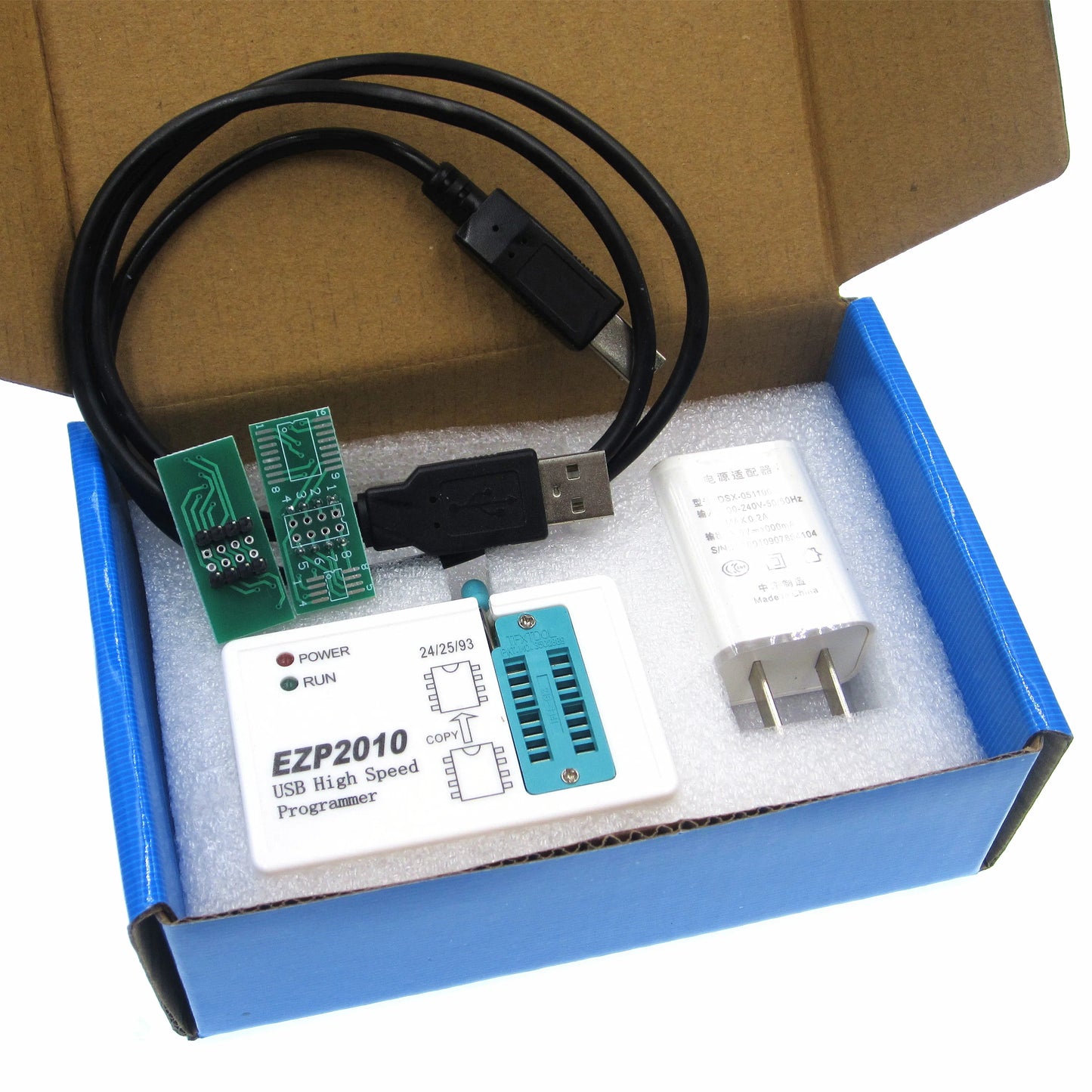 Programador USB SPI Alta Velocidad EZP2010 / EZP2010V Soporta EEPROM 24/25/93, Flash 25 BIOS Chip
