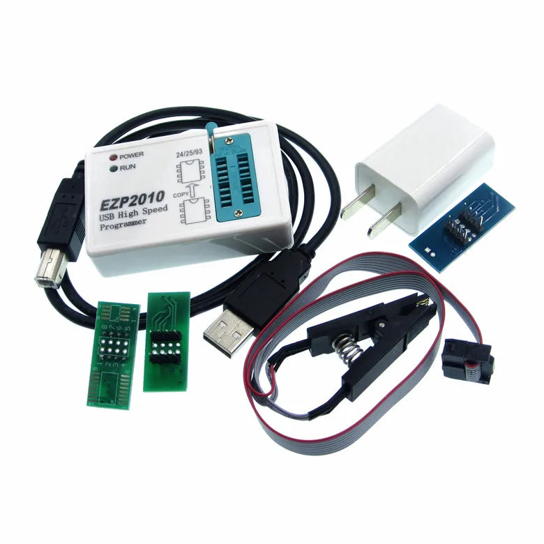 Programador USB SPI Alta Velocidad EZP2010 / EZP2010V Soporta EEPROM 24/25/93, Flash 25 BIOS Chip