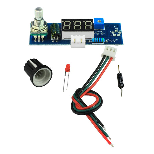 Electric Unit Digital Soldering Iron Station Temperature Controller Kits for HAKKO T12 Handle DIY kits LED vibration switch