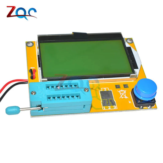 Tester Transistor LCR-T4 Mega328 - Medidor Diodo, Triodo, Capacitancia, ESR (MOS/PNP/NPN) Módulo Display LCD 12864