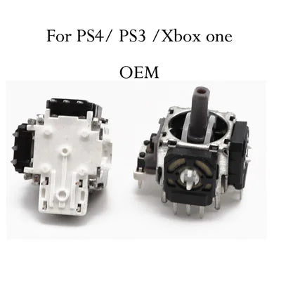 Palancas Joystick Analógico 3D (3 pines/4 pines) Repuesto para Control PS2/PS3/PS4/Xbox 360/Xbox One (2 Unidades)