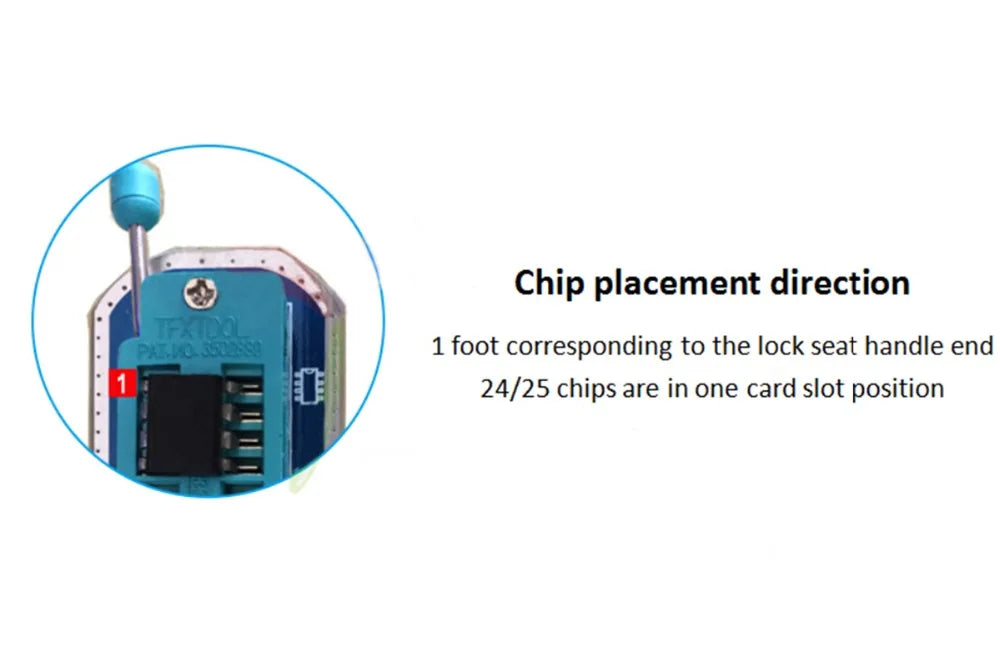 Programador USB Alta Velocidad Minpro I para Flash 24 EEPROM / 25 SPI / Routing / LCD