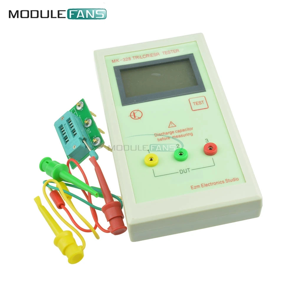 Kit DIY Tester Transistor MK-328 Medidor LCR Detección Automática MOS/PNP/NPN Inductancia/Capacitancia/Resistencia