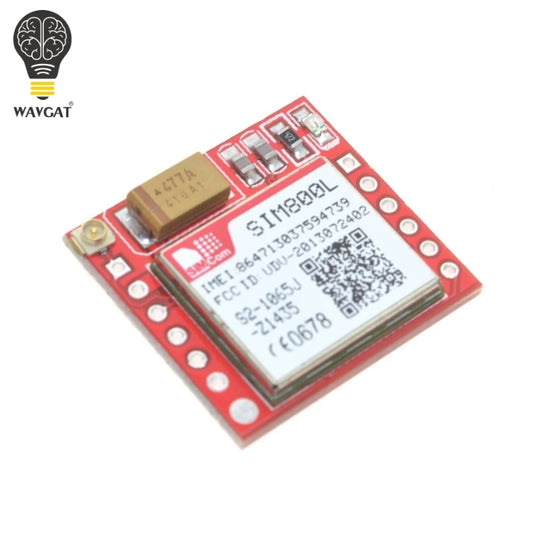 Módulo GSM/GPRS SUQ SIM800L (MicroSIM, Quad-Band, Serial TTL) Placa Core Pequeña