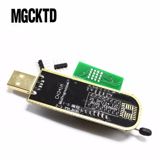 Kit Programador USB CH341A/CH341B 24/25 Series EEPROM Flash BIOS + Software Driver