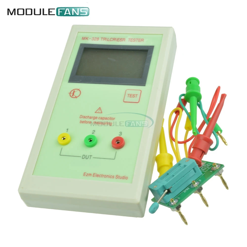 Kit DIY Tester Transistor MK-328 Medidor LCR Detección Automática MOS/PNP/NPN Inductancia/Capacitancia/Resistencia