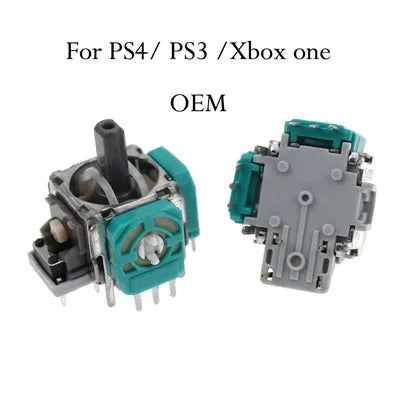 Palancas Joystick Analógico 3D (3 pines/4 pines) Repuesto para Control PS2/PS3/PS4/Xbox 360/Xbox One (2 Unidades)