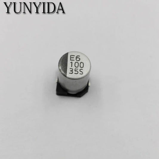 Capacitor Electrolítico Aluminio SMD (1uF-220uF, 10V-50V) - Pack 20 Unidades (Valores Surtidos)