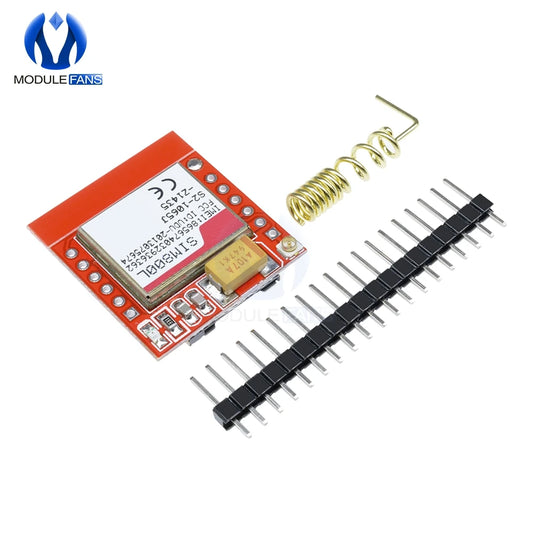 Módulo GSM/GPRS/GPS SIM800L Pequeño (MicroSIM, Quad-Band, 3.7V-4.2V, Serial TTL) Placa Core con Antena