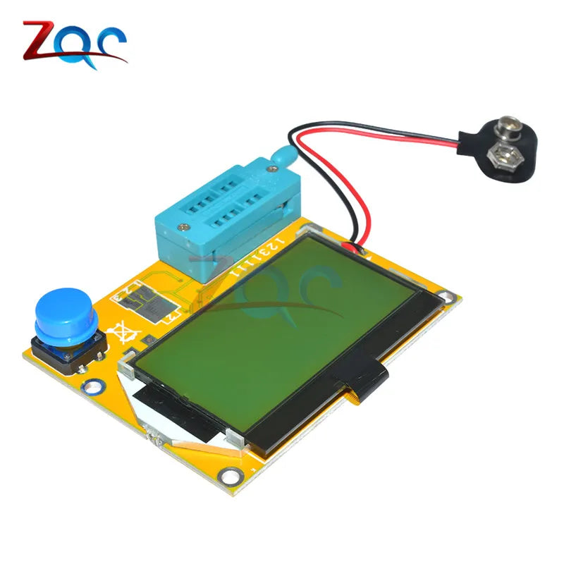 Tester Transistor LCR-T4 Mega328 - Medidor Diodo, Triodo, Capacitancia, ESR (MOS/PNP/NPN) Módulo Display LCD 12864