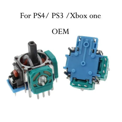 Palancas Joystick Analógico 3D (3 pines/4 pines) Repuesto para Control PS2/PS3/PS4/Xbox 360/Xbox One (2 Unidades)