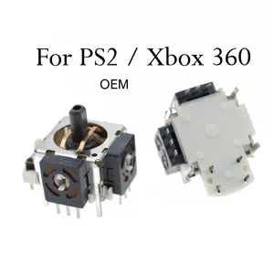 Palancas Joystick Analógico 3D (3 pines/4 pines) Repuesto para Control PS2/PS3/PS4/Xbox 360/Xbox One (2 Unidades)