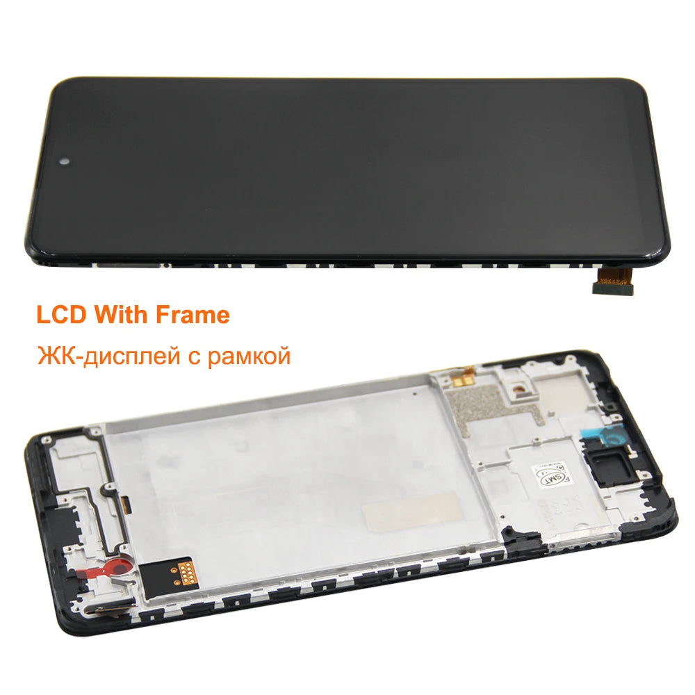 6.67" AMOLED for Xiaomi Redmi Note 10 Pro LCD Display Touch Screen For Redmi Note10Pro M2101K6G LCD Display Replace, with Frame