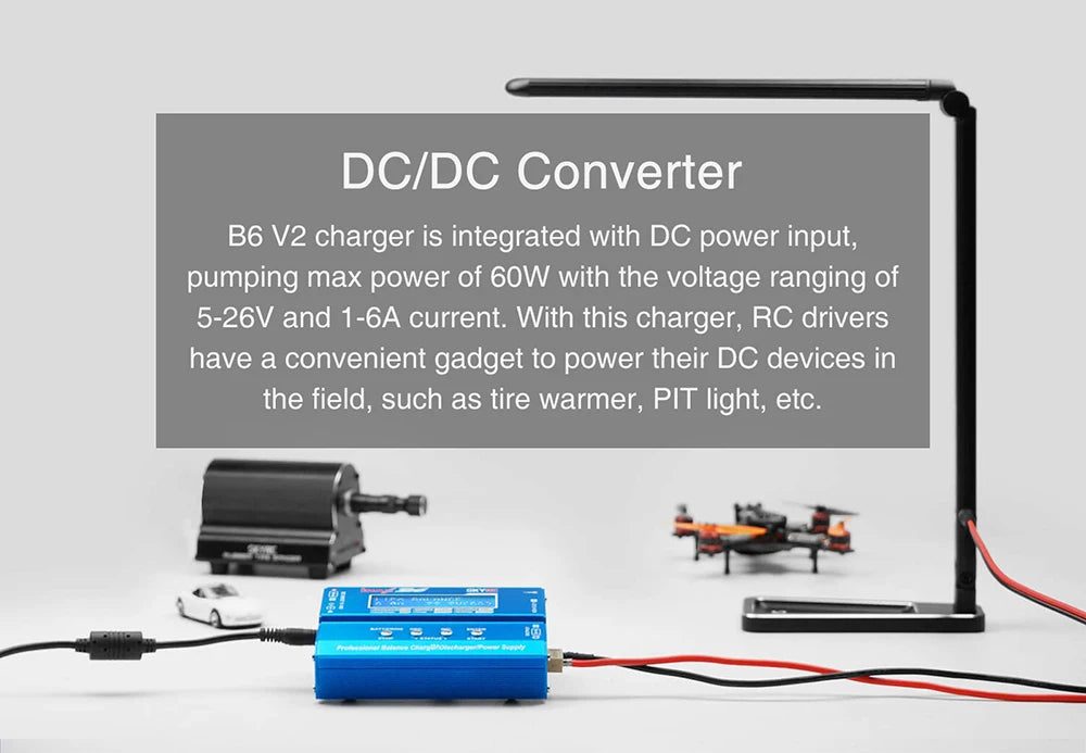 SKYRC IMAX B6 V2 6A 60W Balance Charger Discharger For NiMH NiCD LiHV NiCd Li-ion Battery Charger for DJI Mavic/Inspire Battery