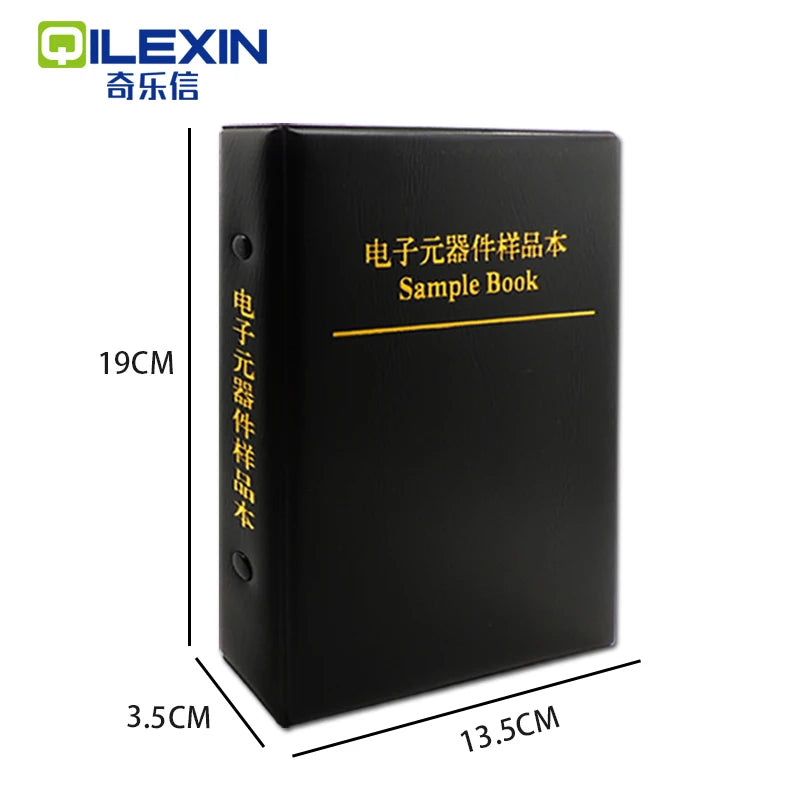 Libro Muestrario Mixto Resistencias (0R-10M, 1%, 170 Val) y Capacitores SMD (0201-1206) FR-07