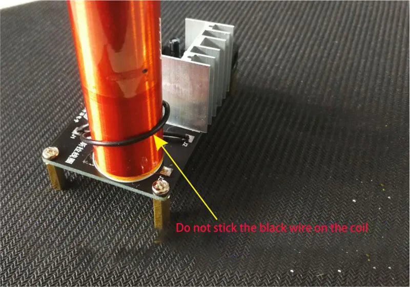 Kit DIY Mini Bobina Tesla Musical 15W (15-24V DC) - Parlante Plasma y Transmisión Inalámbrica (1 Set)